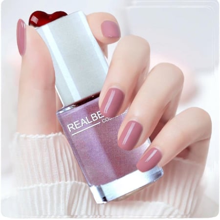 منكير ريال بيوتي الجديدة طلاء اظافر لامع، طلاء لامع، اظافر يدوم طويلا وسريع الجفاف، مثالي لسهرات والمناسبات