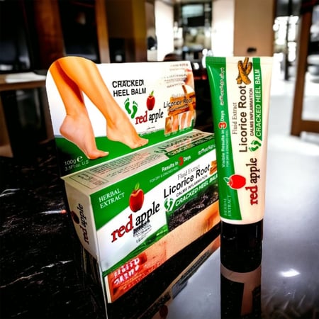 بلسم جذور عرق السوس للقدمين  كريم القدمين يعالج الاقدام الجافة والمتشققة ويعزز مستويات الترطيب على الفور