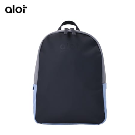 ألوت - حقيبة ظهر ALOT العملية والفاخرة بجلد PU عالي الجودة مقاوم للماء - ازرق/رمادي