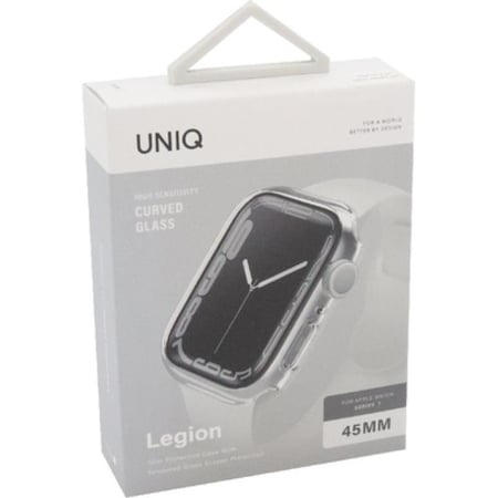 كفر حمايه لساعة ابل  يونيك ( Legion ) اطار شفاف مقاس ( 45 MM)