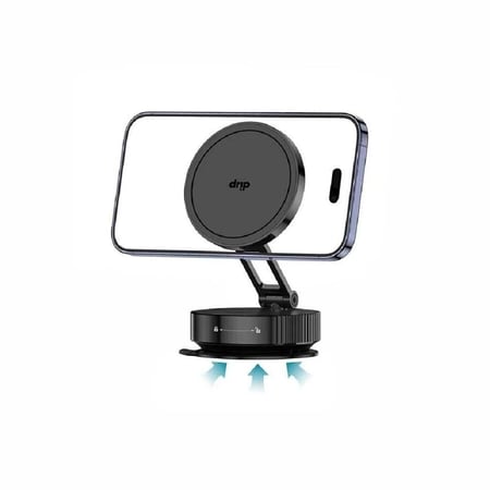 دريب - ستاند جوال شفط مغناطسي قابل للطي - اسود