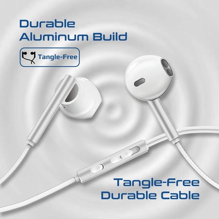 أفضل سماعات سلكية بمنفذ USB-C – مزودة بميكروفون ENC لعزل الضوضاء، وسماعات ديناميكية مقاس 14 ملم، توفر صوتًا ستيريو عالي الدقة وجودة نقاء مذهلة، مع تحكم بالصوت وكابل متين بطول 1.2 متر مقاوم للتشابك، وهيكل من الألومنيوم الفاخر.  Laxi-S