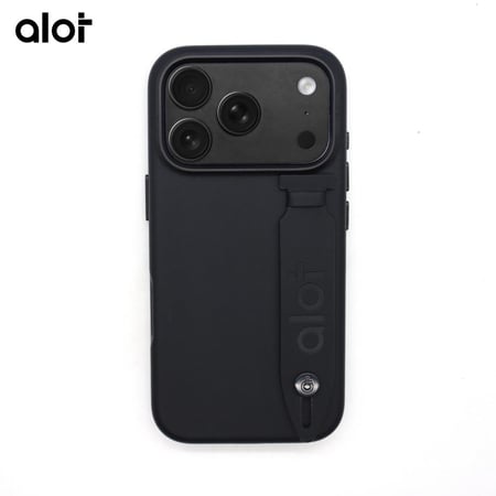 كفر حماية Alot نوبل مع مسكه يدعم الماق سيف للايفون 17برو - اسود