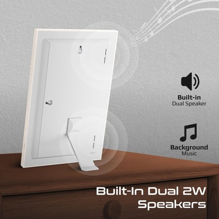 إطار صور رقمي عالي الدقة بشاشة لمس 10.1 بوصة، يدعم تشغيل الصور والفيديوهات والموسيقى، مزود بذاكرة داخلية 16 جيجابايت واتصال Wi-Fi، ونظام تشغيل أندرويد 6 مع دعم USB وبطاقات TF، ومكبرات صوت مدمجة لتجربة عرض تفاعلية غامرة وأنيقة Memoria-10