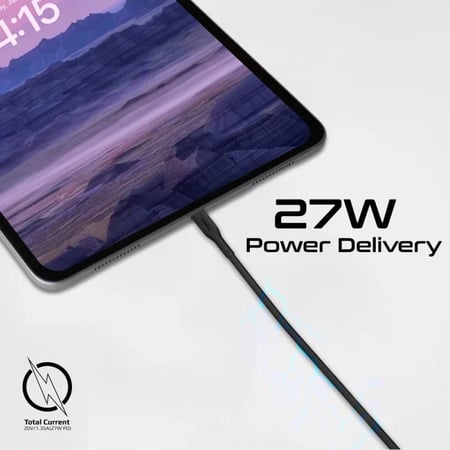أسرع مجموعة كيابل ثلاثية USB-C™إلى لايتنينغ، سريعة الشحن بقدرة 27 واط نوع لايتنينغ، بأطوال متعددة للكابل (0.3 متر، 1.2 متر، و2 متر)، للشحن ونقل البيانات في آن واحد مع تصميم قوي مقاوم للتشابك باختبار انحناء أكثر من 25000 مرة Promate CableKit-Ci