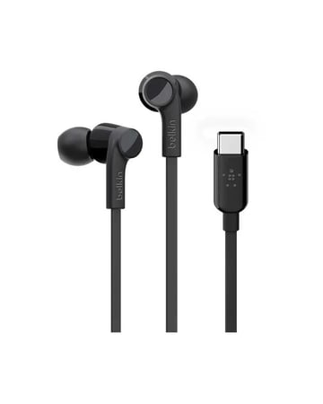 سماعة أذن بيلكن سلكية بمنفذ USB-C - اسود