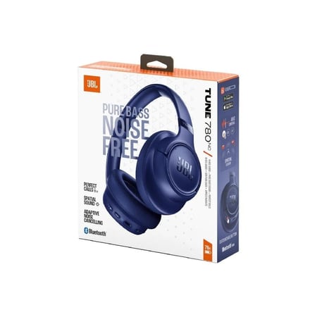 جي بي ال - سماعة رأس لاسلكية مع إلغاء ضجيج تكيفي JBL Tune 780NC - ازرق