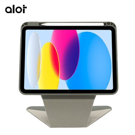 ألوت - غلاف Alot FLEX RISE للايباد (الجيل العاشر /A16 ) 10.9inch هيكل متين ومغناطيس MagSafe قوي - رمادي