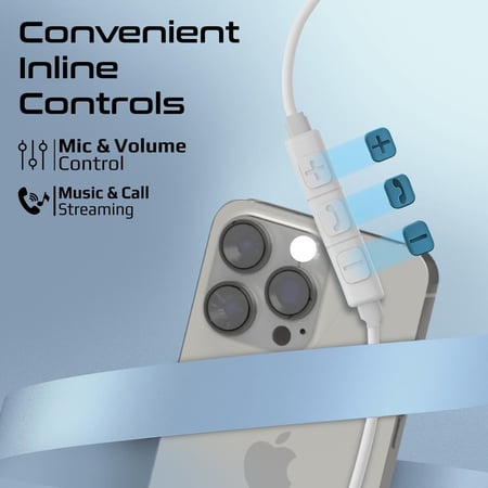 سماعات بروميت عالية الجودة بمنفذ USB-C وميكروفون ENC مع عناصر تحكم مدمجة وهيكل معدني لمكالمات واضحة، تأتي بكابل TPE بطول 1.2 متر Silken-ENC