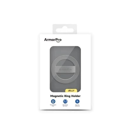 ارمور برو -  مسكة جوال ArmorPro Jelly مغناطيسية  لون رمادي