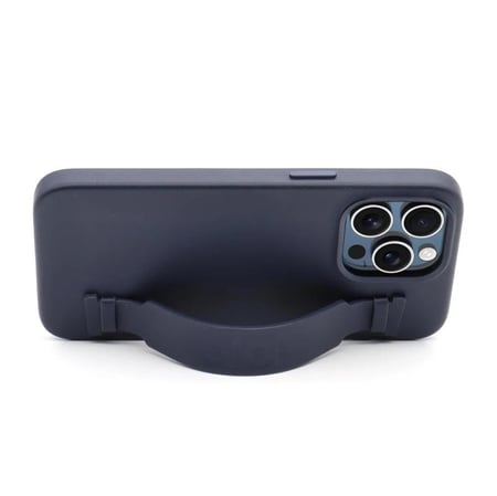 كفر حماية Alot نوبل جلد ماج سيف مع اطار معدني للكاميرا للايفون 16 بروماكس- كحلي