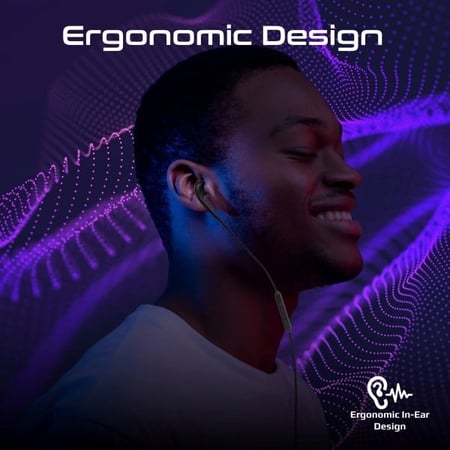 تجربة صوتية استثنائية مع سماعة سلكية أحادية ديناميكية مزودة بموصل USB-C مع ميكروفون مدمج وعناصر تحكم في مستوى الصوتو ملائمة ومريحة، تعمل مع جميع الهواتف المحمولة والأجهزة اللوحية المزودة بمنفذ USB-C من بروميت - Promate MonoPod-C