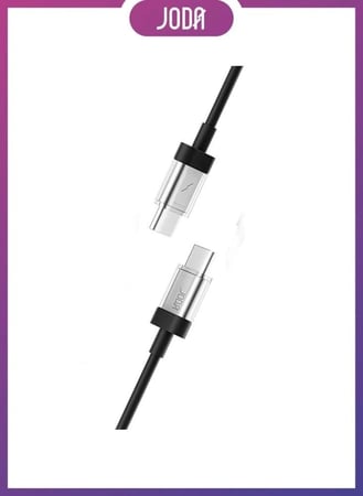 سلك جودا تايب سي الى تايب سي بقوة 60 واط بطول 1.2 متر - اسود