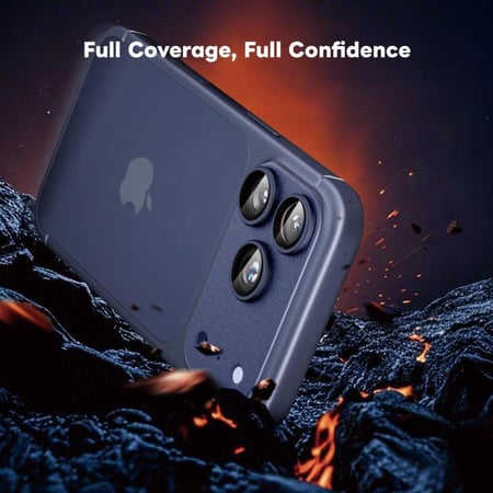 دريب - حماية Full-Coverage Aluminum Alloy للكاميرا لايفون 17بروماكس - فضي