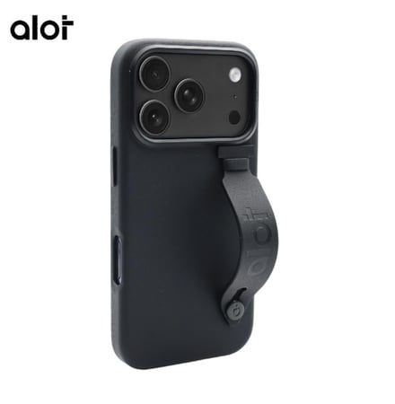 كفر حماية Alot نوبل مع مسكه يدعم الماق سيف للايفون 17برو - اسود