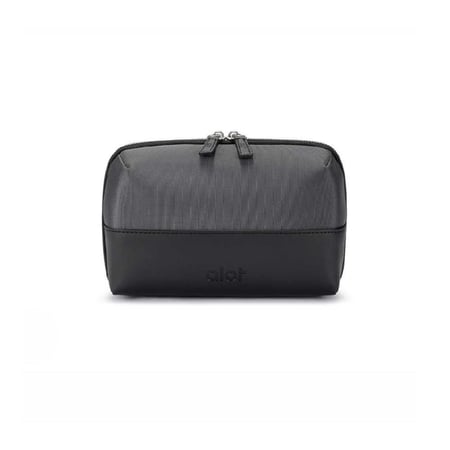 ألوت - حقيبة يد جلد مايكروفايبر بسعة 1 لتر مع حزام خلفي للحمل - رمادي