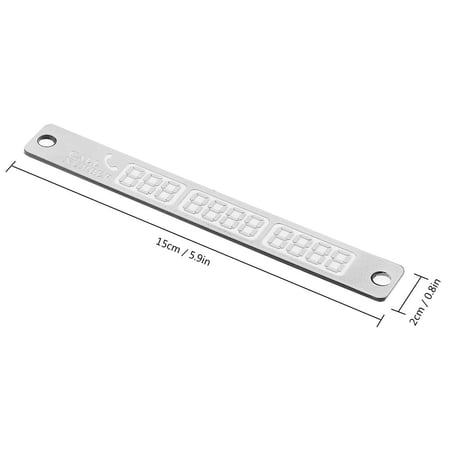 لوحة لعرض رقم هاتفك على طابلون السيارة للتواصل اثناء الطوارئ