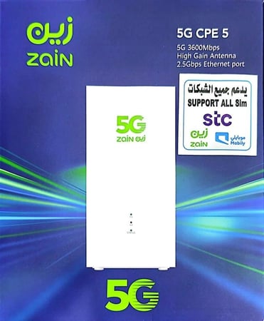 راوتر زين 5G يدعم جميع الشركات