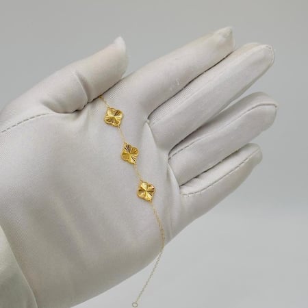 اسوارة تصميم عالمي ذهب عيار 21