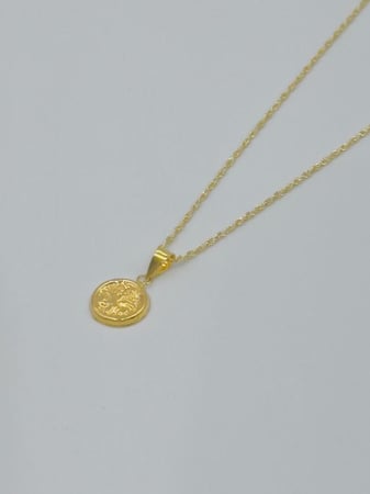 sعقد شعار السعودية ذهب عيار 18