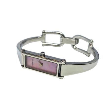 GUCCI 1500L Pink and Silver Vintage Watch - Early 2000s