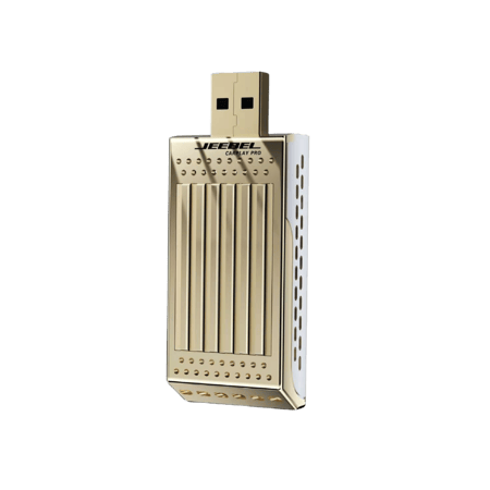 محول Jeebel CarPlay Pro ذهبي - موديل - ذاكرة 64GB وRAM 4GB - يدعم Apple CarPlay وAndroid Auto - تصميم فاخر بدون تركيب