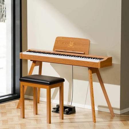 صوتار SP30 بيانو رقمي بتصميم خشبي - 88 مفتاح بآلية مطرقية موزونة بالكا