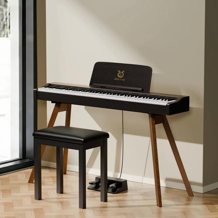 صوتار SP30 بيانو رقمي بتصميم خشبي - 88 مفتاح بآلية مطرقية موزونة بالكامل