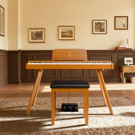 صوتار SP30 بيانو رقمي بتصميم خشبي - 88 مفتاح بآلية مطرقية موزونة بالكامل