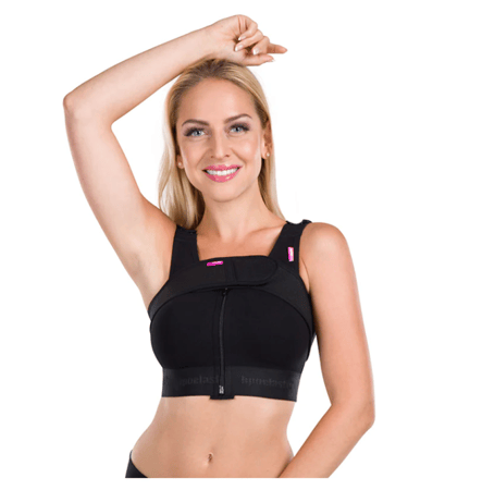 مشد بعد عملية شفط الدهون لصدر مع حزام Lipoelastic PS special