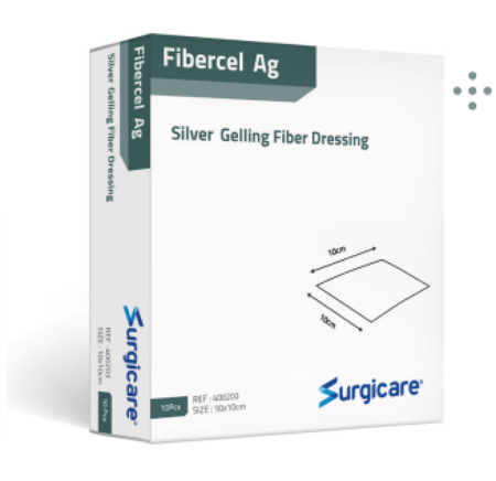 ضماد سيلفر مقاس 45 * 2 رقم Fibercel Ag 400262