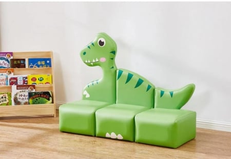 كنب صوفا ثلاثي - ديناصور أخضر مقاس: Size:W108*D40*H83/CM