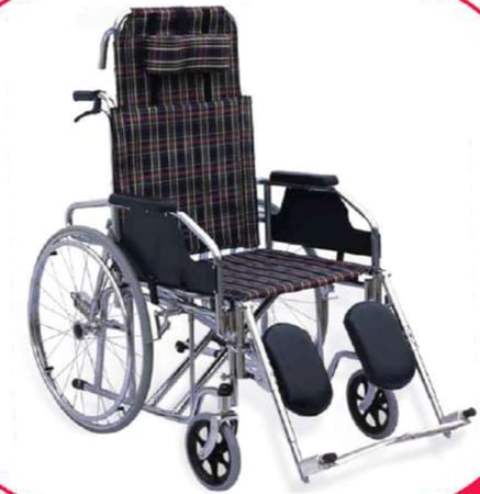 كرسي متحرك مع ساند ظهر ورافع رجل موديل 903-GC