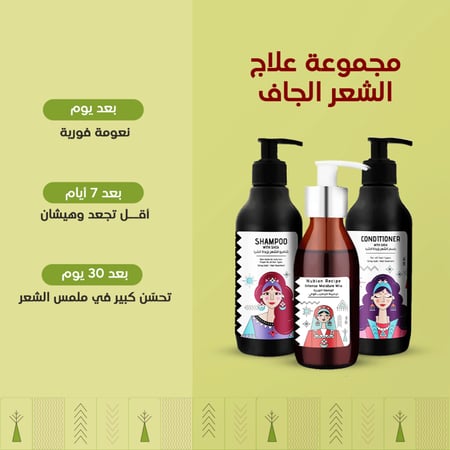 مجموعة علاج الشعر الجاف