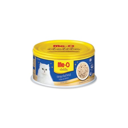 ميو طعام رطب للقطط بالتونا في المرق 80غ - Me-o wet food for cats tuna in gravy 80g