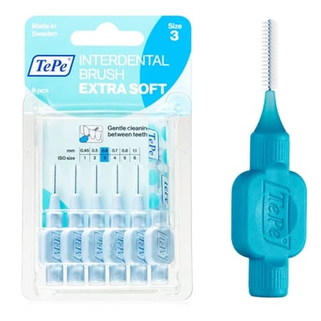 فرش مابين الأسنان فائقة النعومة  IDB EXTRA SOFT BLUE BLISTER