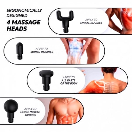 جهاز تدليك مساج مع 4 رؤس ماركة فاسكال موديل FH-320