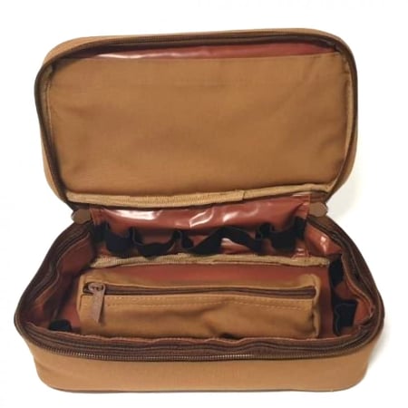 شنطة بيالات وفناجيل تنزا TANZA تتسع 12 بيالة قهوة وشاي بلون رملي للرحل