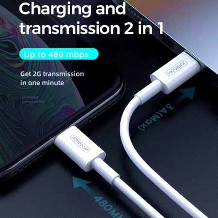 كيبل شحن سريع FAST CHARGING  تايب-سي إلى الأيفون TYPE-C TO LIGHTNING D