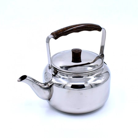 ابريق شاي استيل بحجم وسط 1 5لتر للرحلات والنزهات