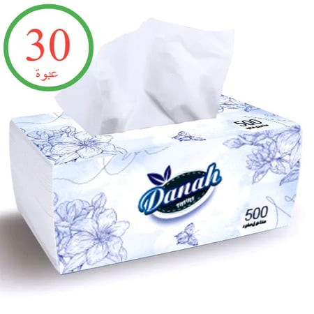 مناديل دانة وجه ناعم 30 قطعة - 500 منديل