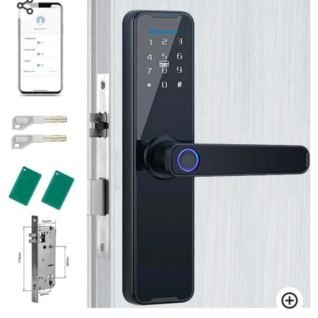 قفل الباب الذكي الكتروني بالبصمه