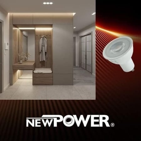 لمبه GU10 نيو باور 7 واط لون اختياري