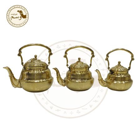 اباريق نحاس حب رمان طقم 3 قطع