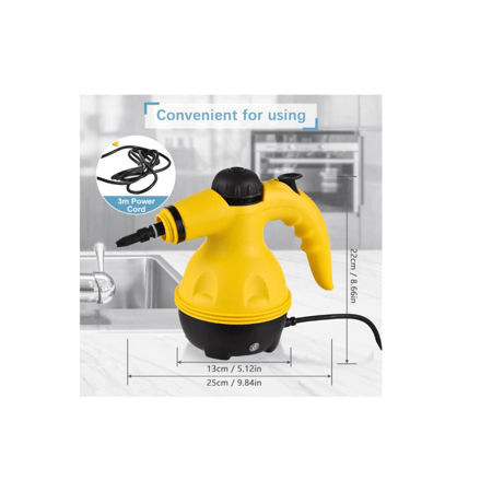 جهاز التنظيف العميق بالبخار بقوه 1000واط من ELK مع فرش وغيار اضافي