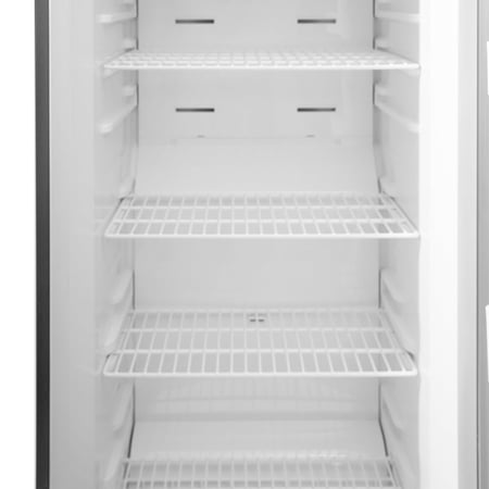 فريزر واقف يوجين 13.5 قدم باب واحد استيل بخار مع ميزة تحويل الى ثلاجة حسب احتياجك لها