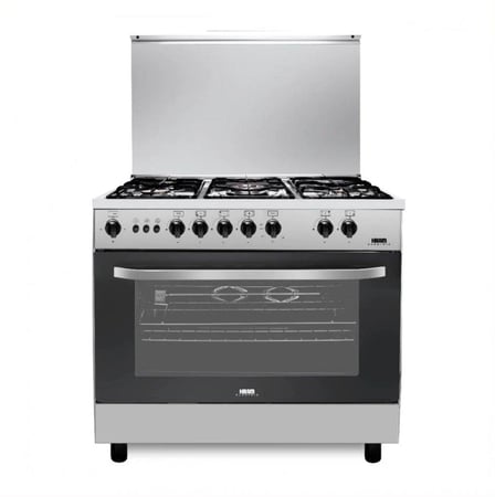 فرن غاز هام الكتريك خمسه عيون استيل