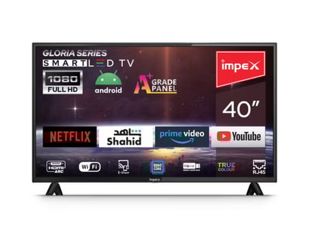 شاشة امبكس جلوريا 40 بوصة سمارت اندرويد 13