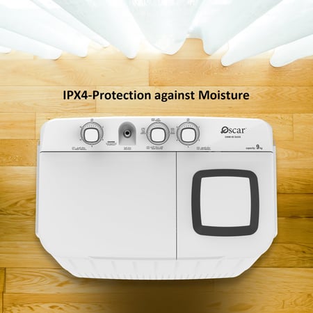 غسالة ملابس اوسكار حوضين 9 كيلو مصنع تي سي ال