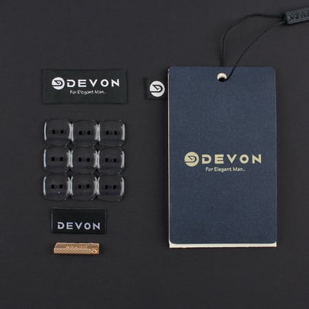 قماش ديفون شتوي مقلم اسود